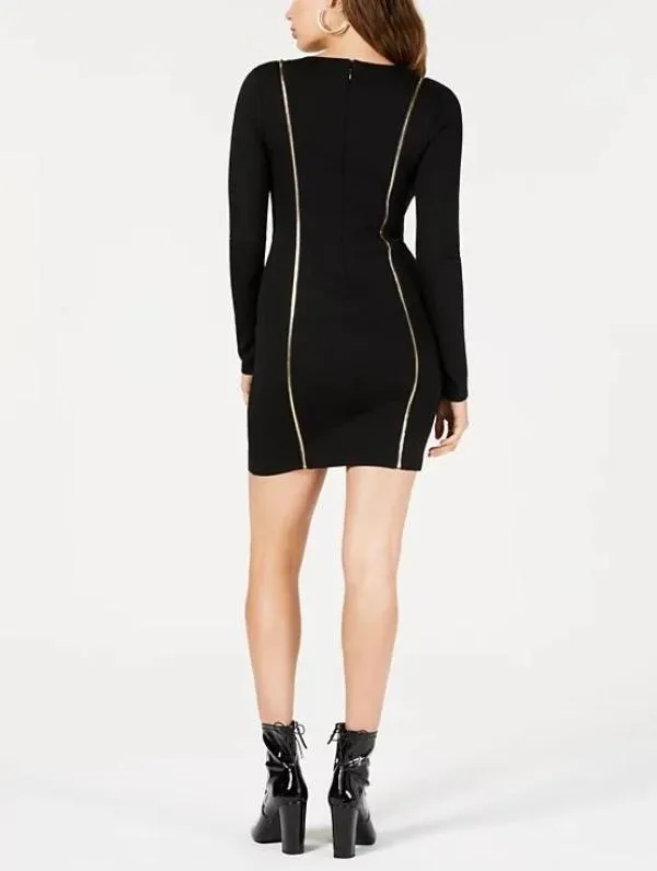 Rochie mulată Guess S | Negru, Mini, Mânecă lungă - Image 2