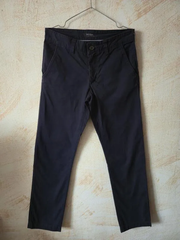 Pantaloni Manguun Collection EU 44 | Bleumarin, Slim fit, Chino, Bumbac - Image 2