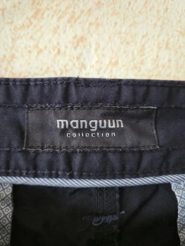Pantaloni Manguun Collection EU 44 | Bleumarin, Slim fit, Chino, Bumbac - Image 4