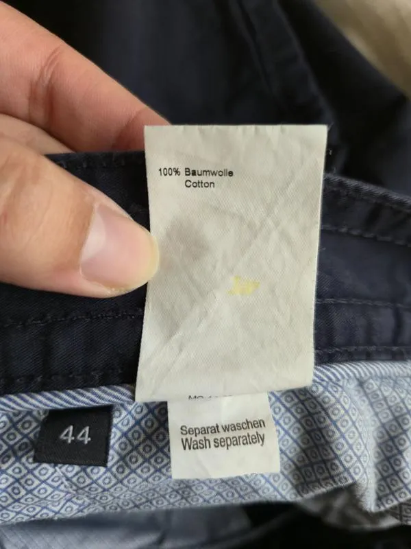 Pantaloni Manguun Collection EU 44 | Bleumarin, Slim fit, Chino, Bumbac - Image 6