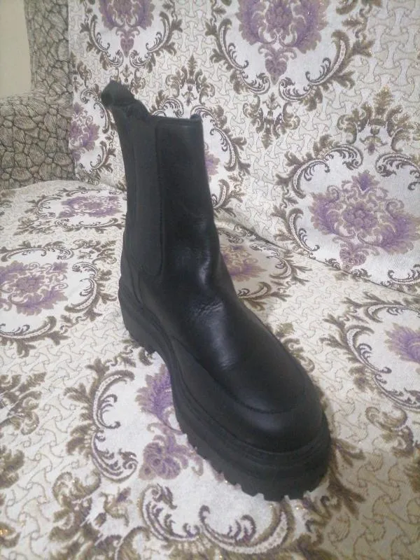 Ghete Selected Femme EU 40 | Negru, Piele naturală - Image 6