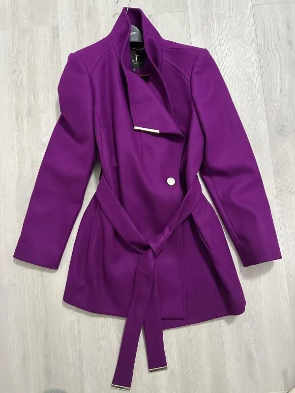 Palton din lână Ted Baker EU 36 | Mov, Fără glugă, Lână - Image 2
