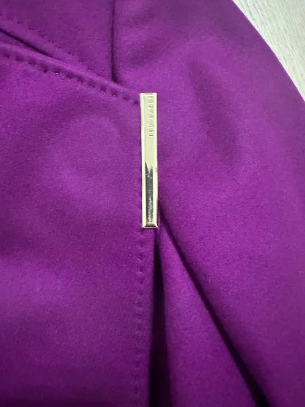 Palton din lână Ted Baker EU 36 | Mov, Fără glugă, Lână - Image 3