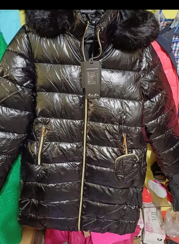 Geacă de iarnă FEIFA L | Negru, Cu glugă detașabilă, Acrilic - Image 4