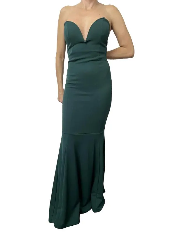 Rochie de ocazie Missguided S | Verde, Maxi