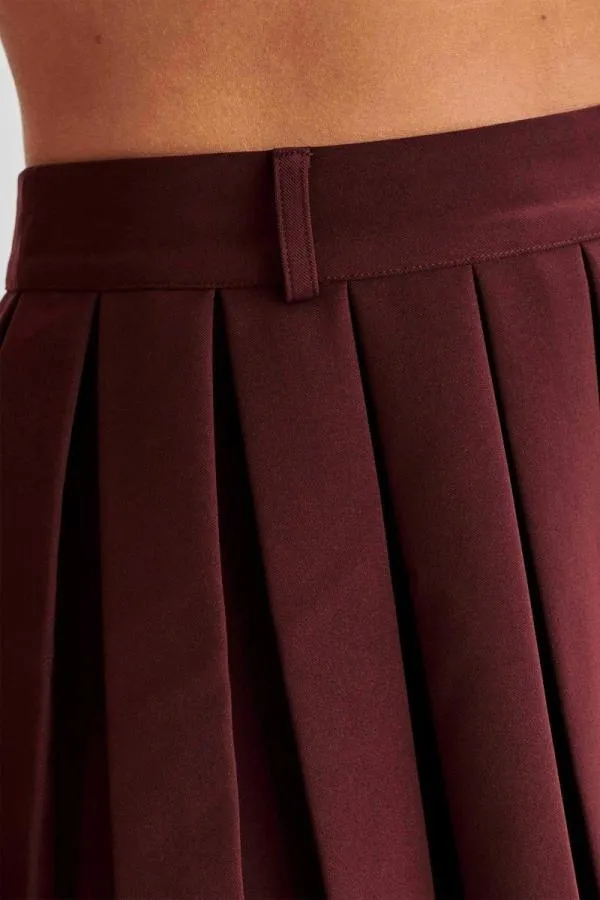 Costum cu sacou și fustă Sunfere EU 36 | Burgundy, Poliester - Image 6