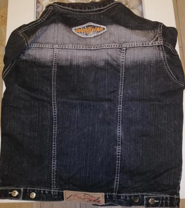 Geacă de blugi EU 38 | Negru, Fără glugă, Denim - Image 3