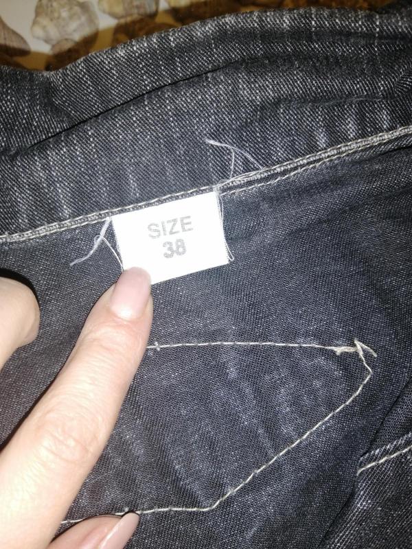 Geacă de blugi EU 38 | Negru, Fără glugă, Denim - Image 4