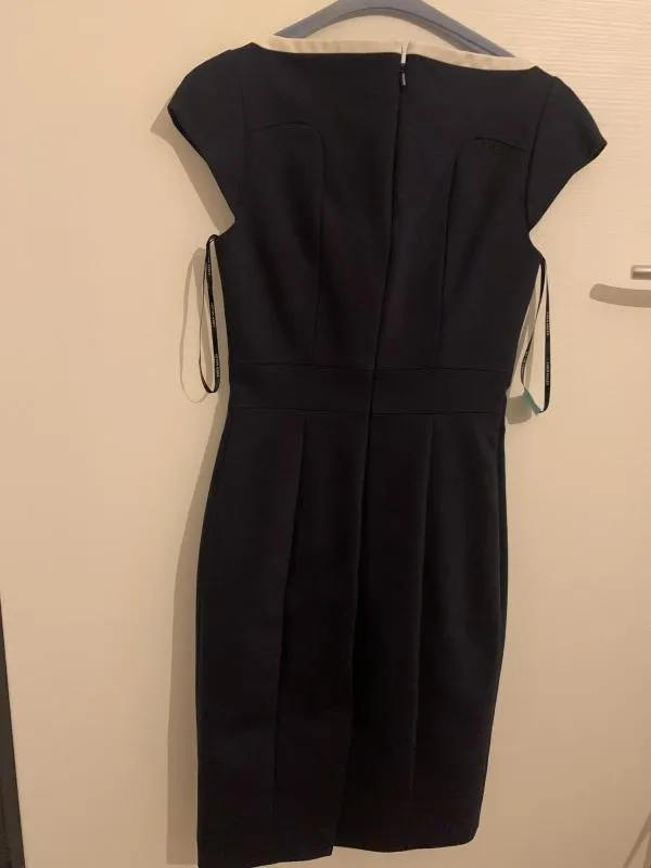 Rochie casual Karen Millen EU 36 | Bleumarin, Midi, Fără mâneci, Petite, Monocrom, Bumbac - Image 7