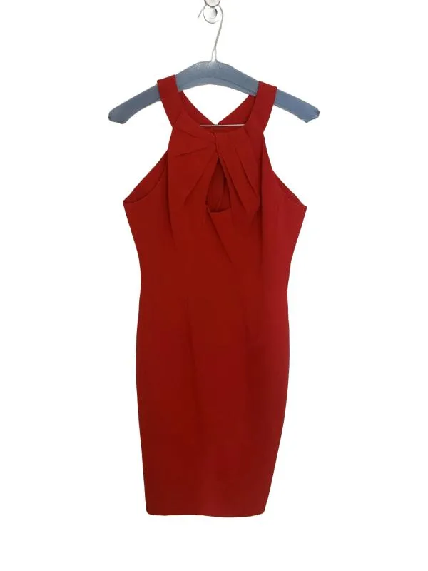 Rochie de seară Karen Millen UK 6 | Roșu, Midi, Fără mâneci, Monocrom, Poliester