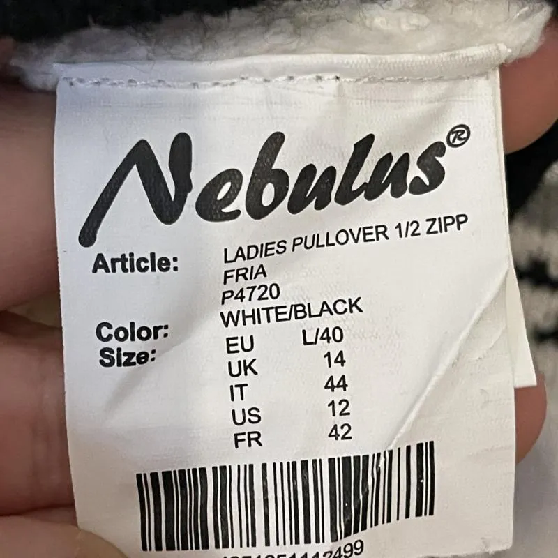Pulover cu guler înalt Nebulus EU 40 | Alb, Normal, Mânecă lungă, Regular fit - Image 10