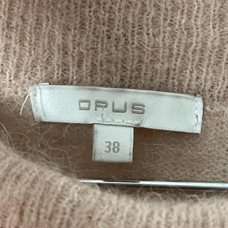 Pulover la baza gâtului Opus EU 38 | Roz, Normal, Mânecă lungă, Regular fit, Lână - Image 8