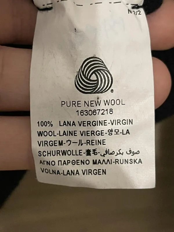 Pulover la baza gâtului United Colors of Benetton EU 40 | Negru, Normal, Mânecă lungă, Regular fit, Lână - Image 9