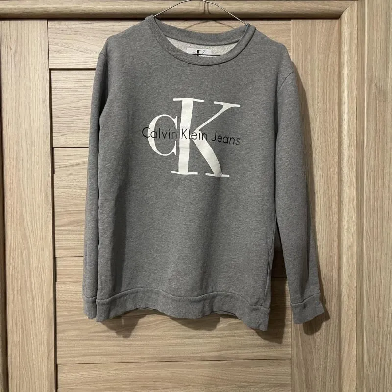 Bluză Calvin Klein S | Gri, Normal, Mânecă lungă, Logo, Bumbac - Image 8