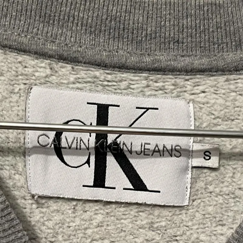 Bluză Calvin Klein S | Gri, Normal, Mânecă lungă, Logo, Bumbac - Image 5