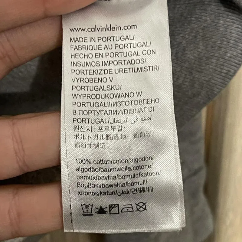 Bluză Calvin Klein S | Gri, Normal, Mânecă lungă, Logo, Bumbac - Image 6