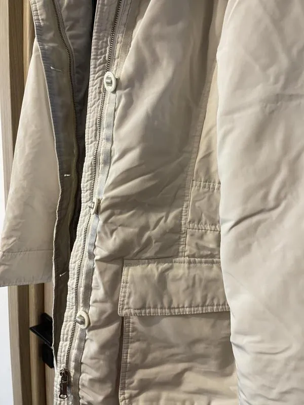 Geacă parka Tommy Hilfiger XL | Crem, Fără glugă, Poliester - Image 10