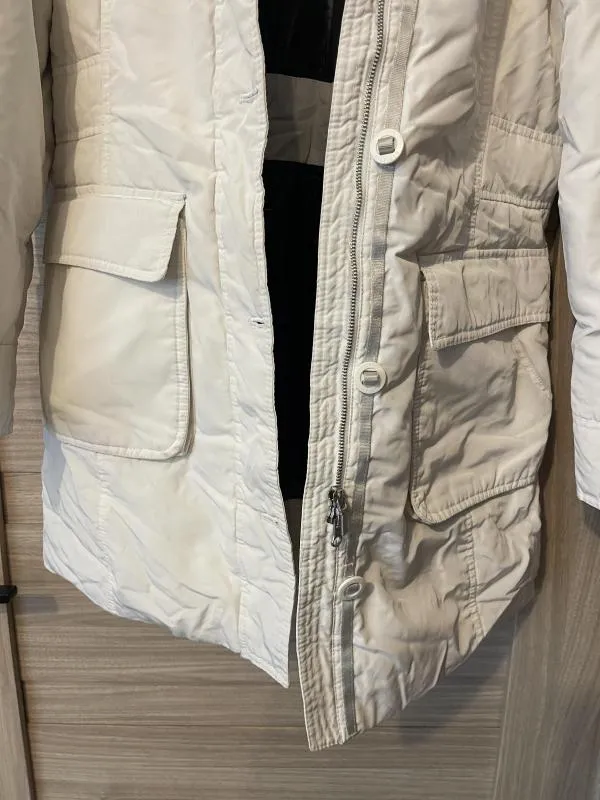 Geacă parka Tommy Hilfiger XL | Crem, Fără glugă, Poliester - Image 12