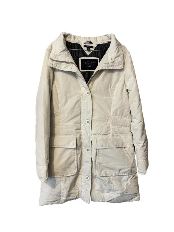 Geacă parka Tommy Hilfiger XL | Crem, Fără glugă, Poliester