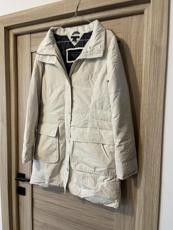 Geacă parka Tommy Hilfiger XL | Crem, Fără glugă, Poliester - Image 2
