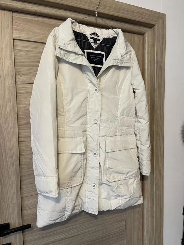 Geacă parka Tommy Hilfiger XL | Crem, Fără glugă, Poliester - Image 3