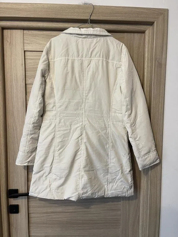 Geacă parka Tommy Hilfiger XL | Crem, Fără glugă, Poliester - Image 7