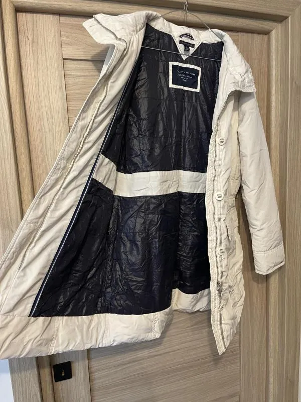 Geacă parka Tommy Hilfiger XL | Crem, Fără glugă, Poliester - Image 8