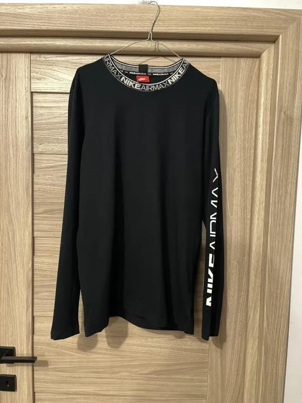 Tricou cu maneca lunga Nike M | Negru, Bumbac - Image 8