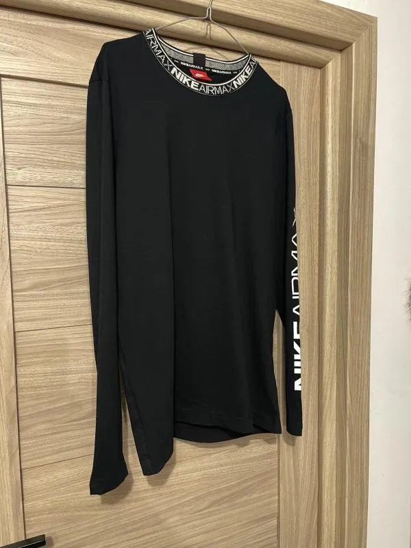 Tricou cu maneca lunga Nike M | Negru, Bumbac - Image 3