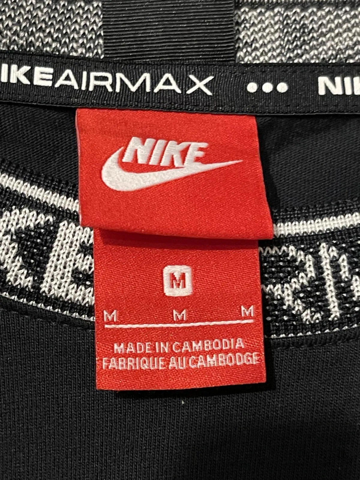 Tricou cu maneca lunga Nike M | Negru, Bumbac - Image 4