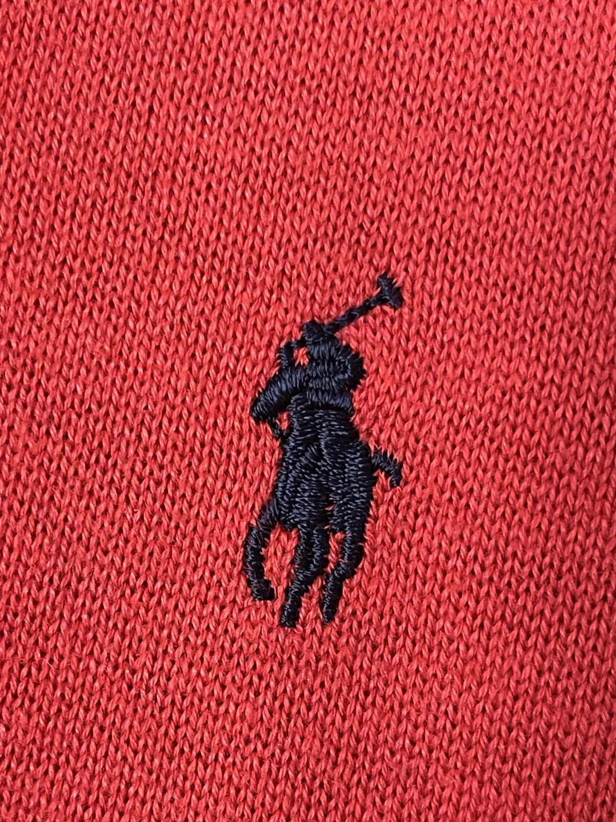 Pulover la baza gâtului Polo Ralph Lauren XL | Roșu, Mânecă lungă, Bumbac - Image 5