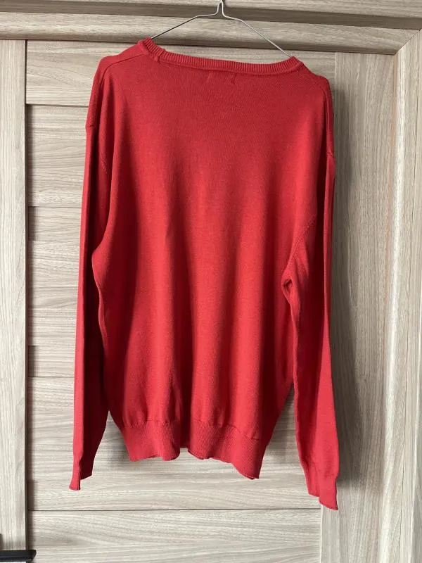 Pulover la baza gâtului Polo Ralph Lauren XL | Roșu, Mânecă lungă, Bumbac - Image 8
