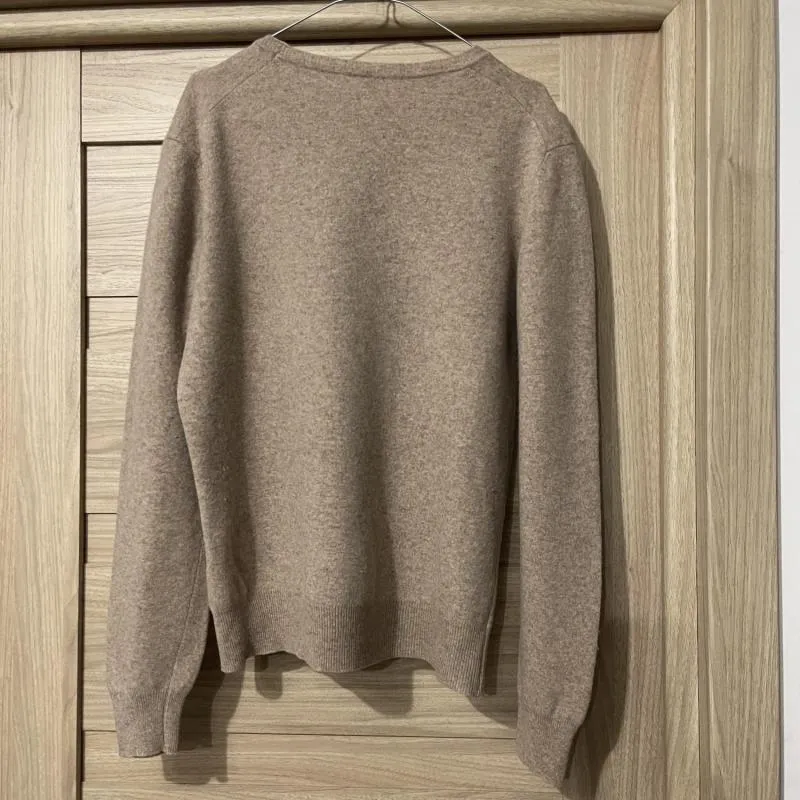 Pulover la baza gâtului United Colors of Benetton XL | Bej, Normal, Mânecă lungă, Regular fit, Lână - Image 9