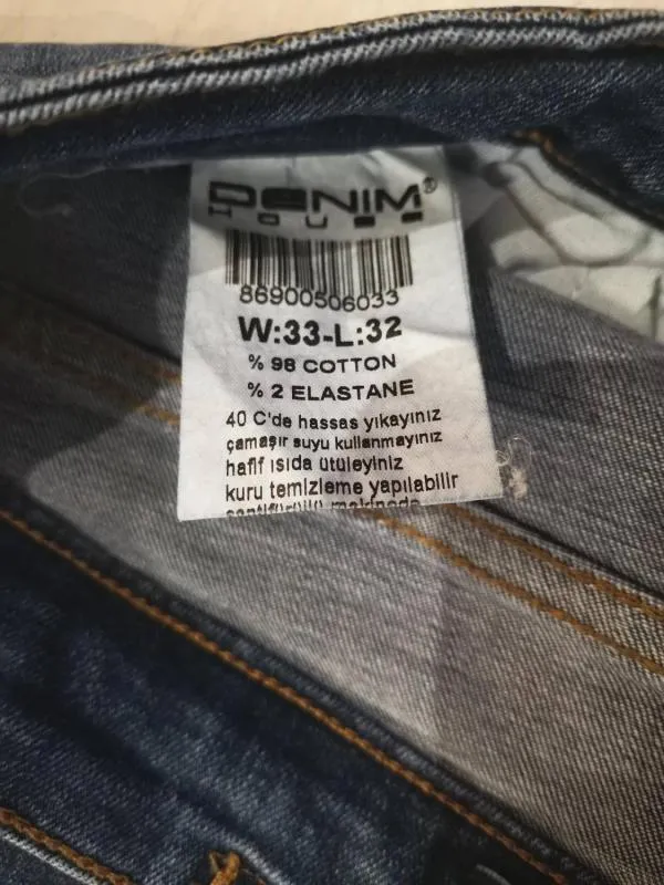 Blugi Denim house EU 42 | Albastru, Talie medie, Slim fit, Rupți Cu tăieturi - Image 5