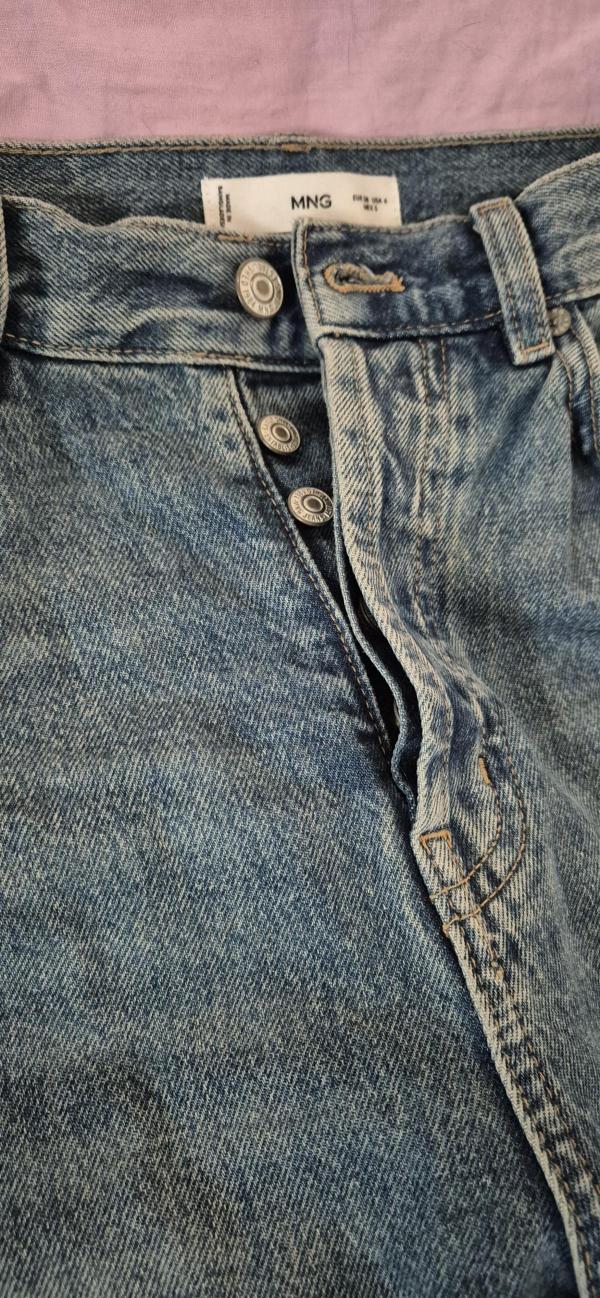 Blugi Mango EU 38 | Albastru, Lungi, Talie înaltă, Wide Leg fit, Denim - Image 10