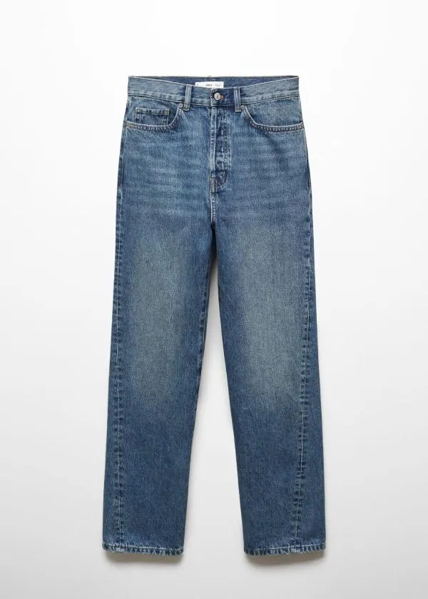 Blugi Mango EU 38 | Albastru, Lungi, Talie înaltă, Wide Leg fit, Denim - Image 7