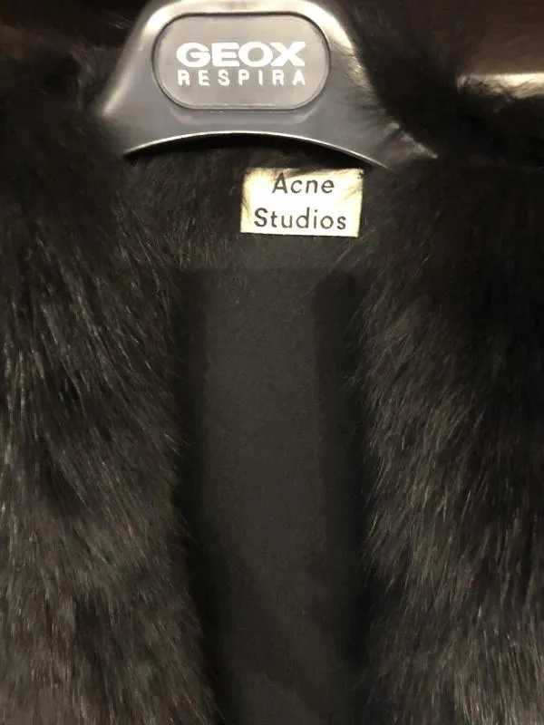 Capă Acne Studios XL | Negru, Fără glugă, Cașmir - Image 3