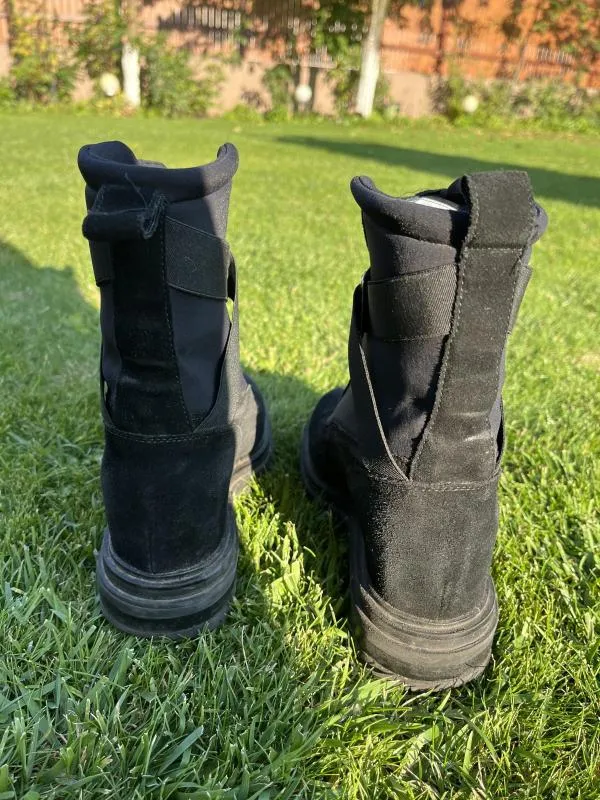Ghete Musette EU 36 | Negru, Piele întoarsă Suede - Image 5