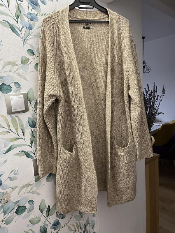 Cardigan Massimo Dutti S | Bej, Mânecă lungă - Image 2