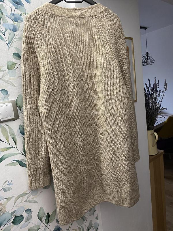 Cardigan Massimo Dutti S | Bej, Mânecă lungă - Image 5
