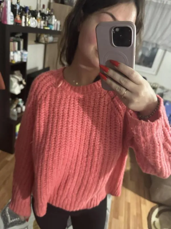Pulover Stradivarius EU 38 | Fuchsia, Normal, Regular fit