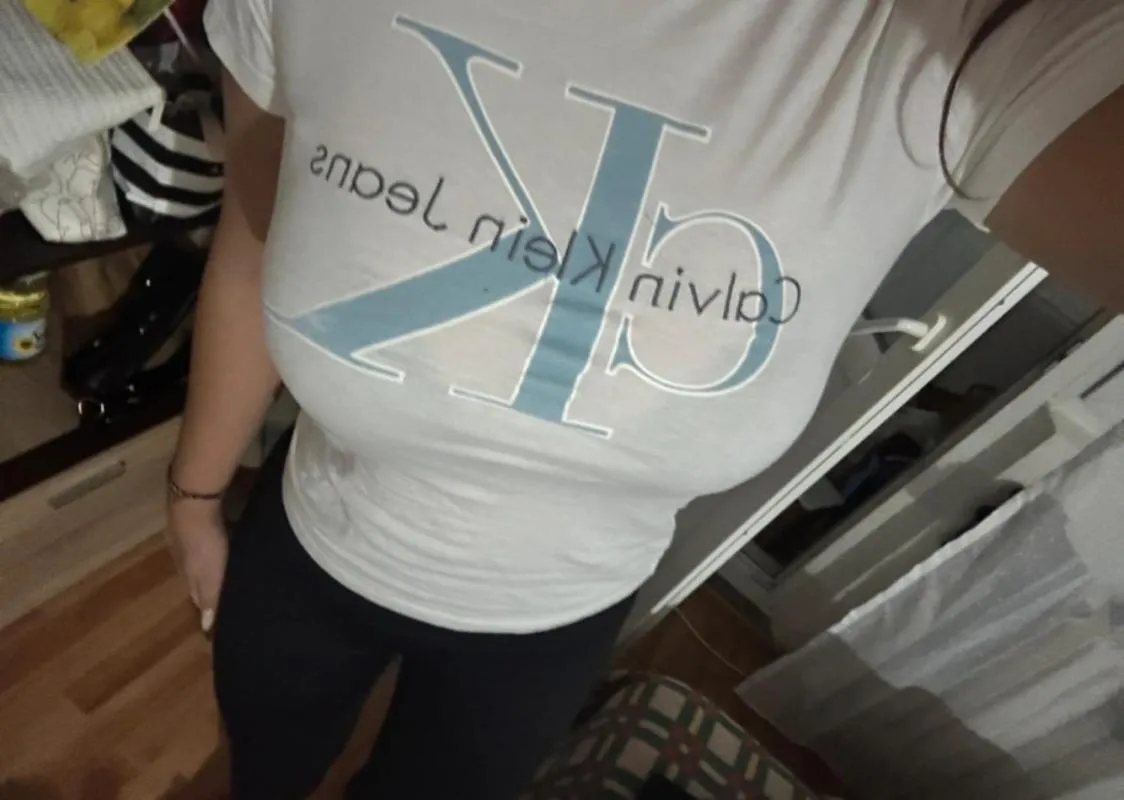 Tricou Calvin Klein EU 38 | Alb, Normal, Mânecă scurtă, Logo, Bumbac - Image 8