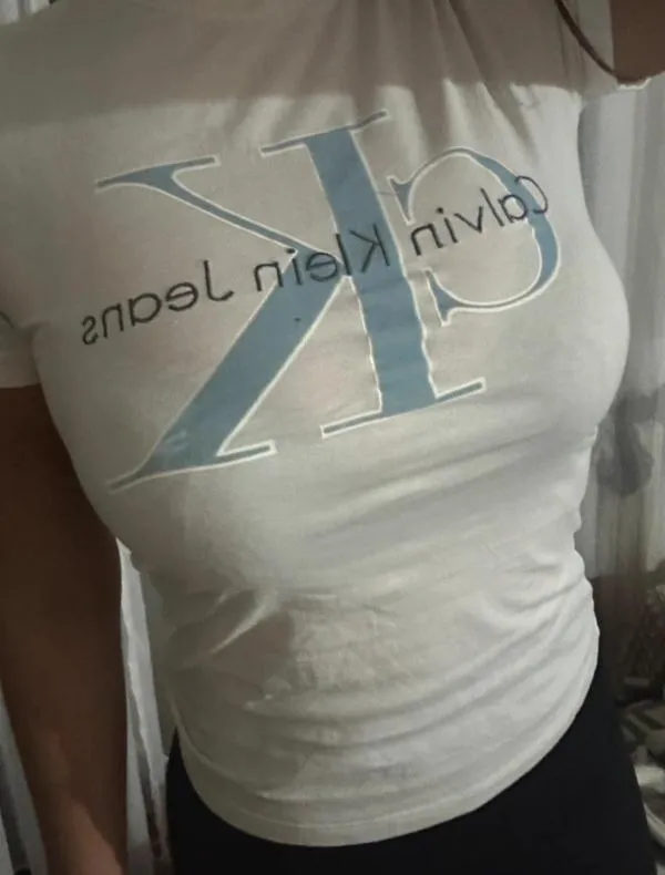 Tricou Calvin Klein EU 38 | Alb, Normal, Mânecă scurtă, Logo, Bumbac - Image 3