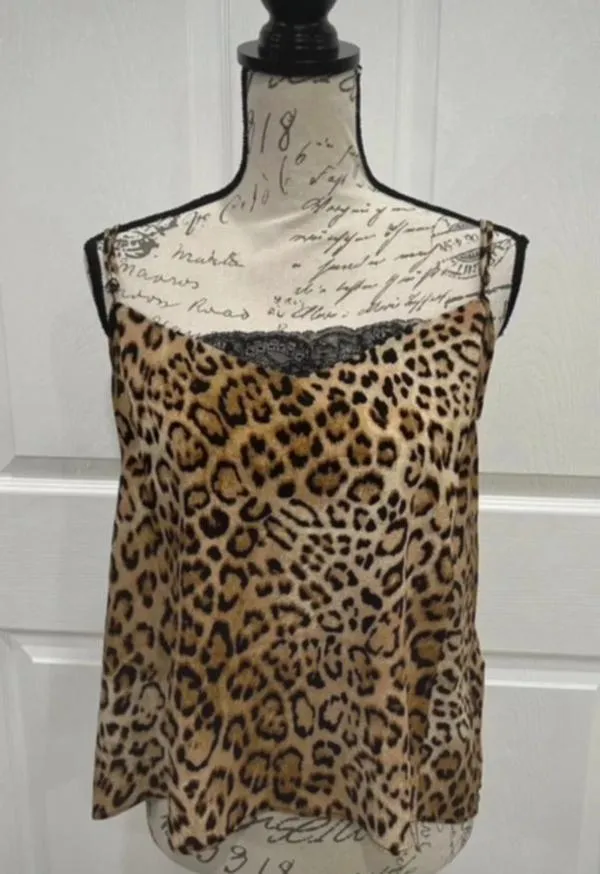 Top camisole Zara S | Caramel, Normal, Bretele subțiri, Animal print - Image 2