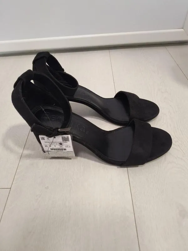 Sandale cu toc Bershka EU 40 | Negru - Image 7
