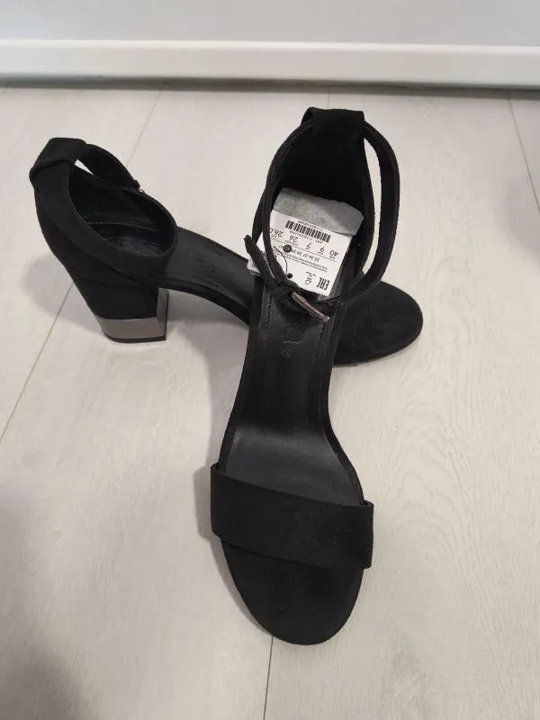 Sandale cu toc Bershka EU 40 | Negru - Image 2
