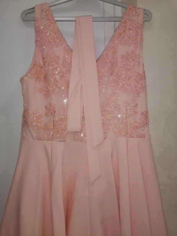 Rochie de ocazie Vero Moda EU 44 | Ivoire, Midi, Fără mâneci, Dantelă - Image 4