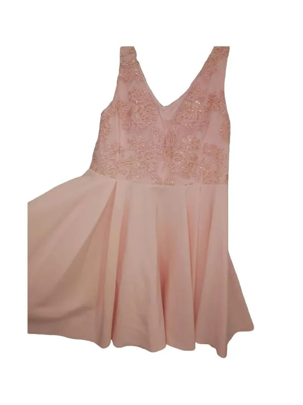 Rochie de ocazie Vero Moda EU 44 | Ivoire, Midi, Fără mâneci, Dantelă