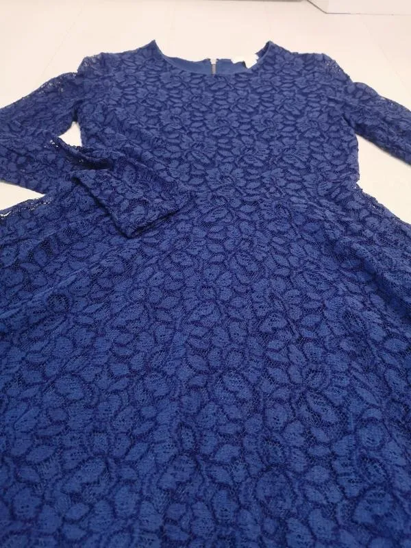 Rochie casual H&M EU 38 | Albastru, Midi, Mânecă lungă - Image 2