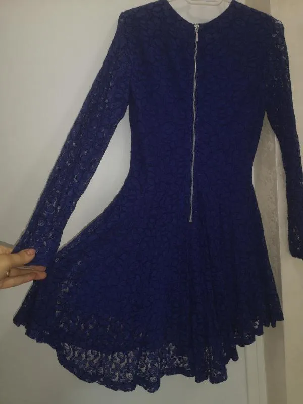 Rochie casual H&M EU 38 | Albastru, Midi, Mânecă lungă - Image 4
